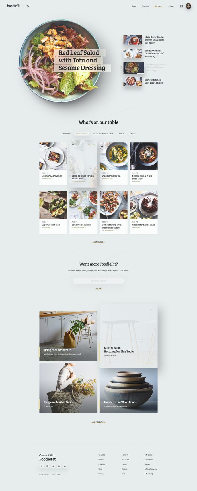 Foodiefit Homepage
