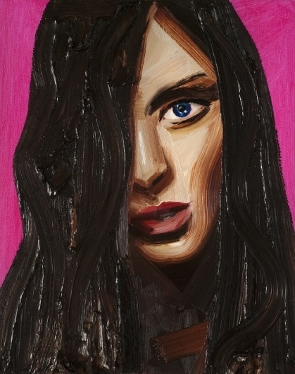 Look - Erik Olson #painting #colour #girl #oil