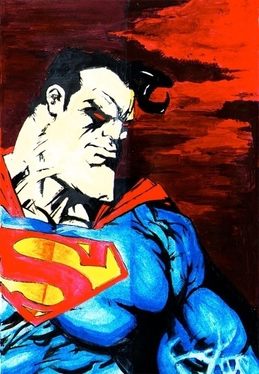 MAN OF STEEL #steel #of #american #hero #illustration #usa #man #superman