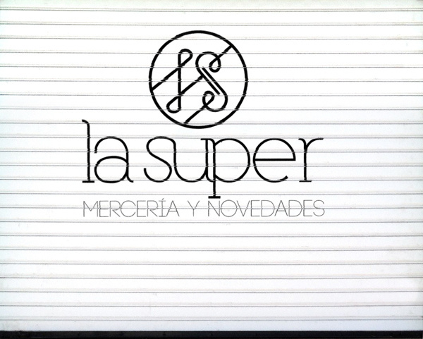 Mercería "LA SUPER" on Behance #business #branding #super #haberdashery #mercera #la #logo #cards