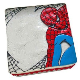 Web of Spiderman Cake 1kg Vanilla - spiderman cakes