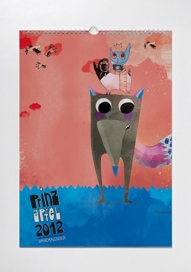 prinzapfel - Wandkalender #calendar #design #prinz #illustration #apfel #character