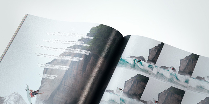 Surfing Magazine Editorial 2012 - Joy Stain #surf #surfing #print #spread #layout #editorial #magazine #typography