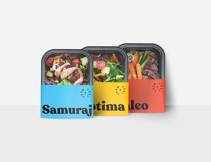 Feel the Meal - Mindsparkle Mag Kommunikat Studio designed the identity for Feel the Meal – a service which provides a wide range of diets delivered straight to your home. #logo #packaging #identity #branding #design #color #photography #graphic #design #gallery #blog #project #mindsparkle #mag #beautiful #portfolio #designer
