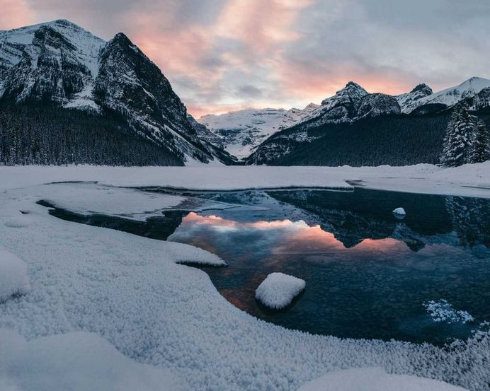 Winter Scenes of Banff National Park by Tasha Marie