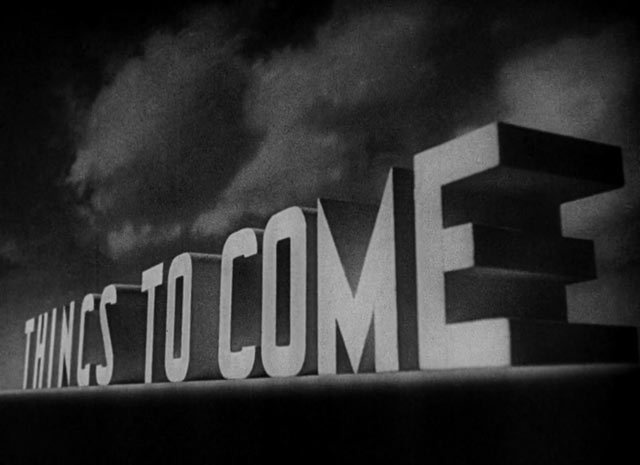 Things to Come (1936) Title Card #vintage #title card #lettering #type #movie