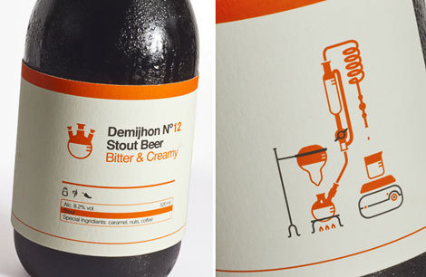 Demijhon Beer #beer #bottle #packaging #icon #label