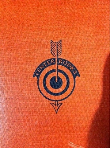 FFFFOUND! | Nice logo find at the used bookstore yesterday.Â | All Work No Sleep #center #orange #book #centerbooks #cover #target #arrow #logo