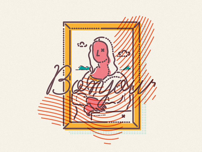 Mona Lisa x Colour and Lines