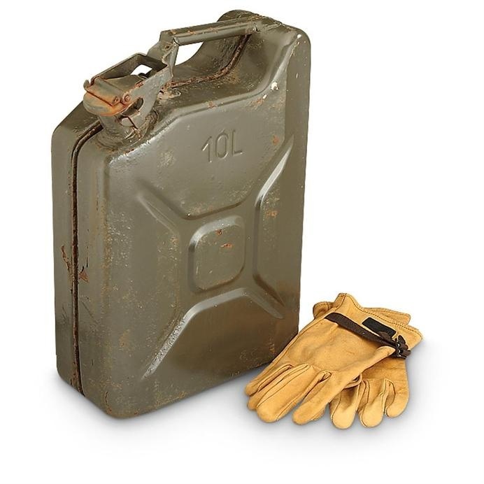 Used Czech Military NATO-style 10L Jerry Can - 230088, Jerry Cans at Sportsman's Guide #gas #jerry #can