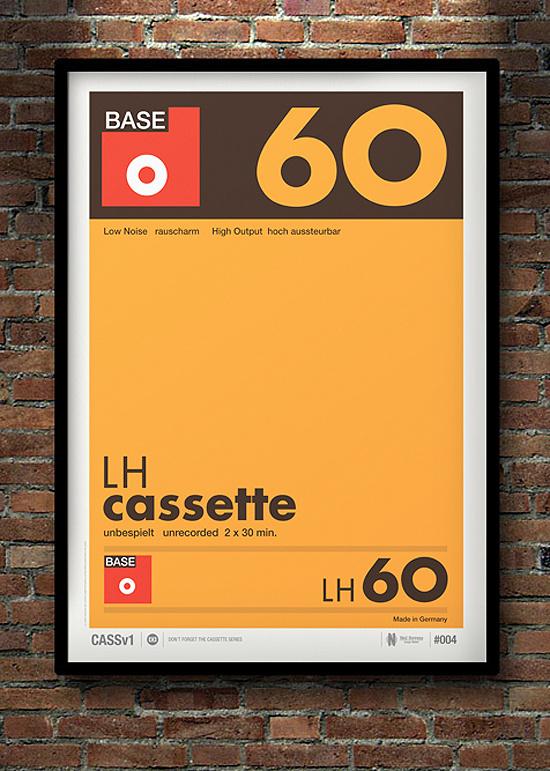 Don't Forget the Cassette: Posters by Neil Stevens | Inspiration Grid | Design Inspiration #flat #print #design #clean #vintage #poster