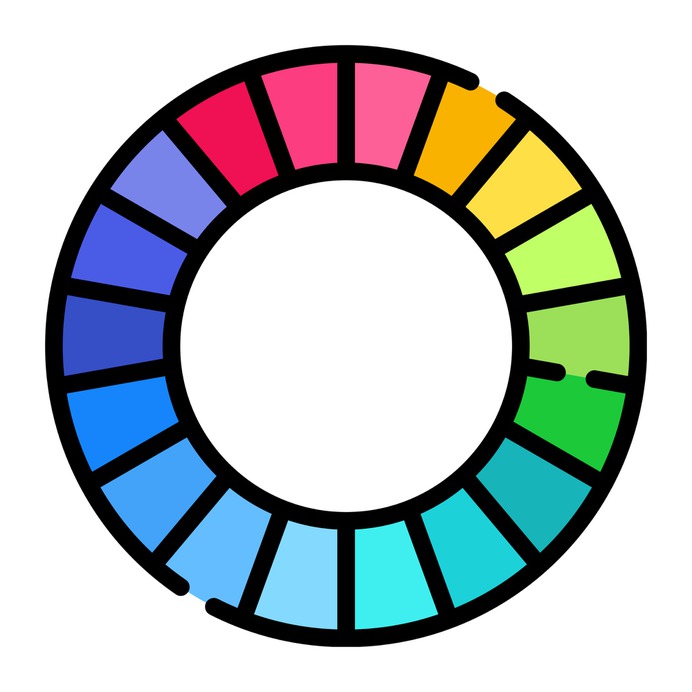 See more icon inspiration related to wheel, color, art and design, edit tools, color wheel, variety, choose, colour, colours and colors on Flaticon.