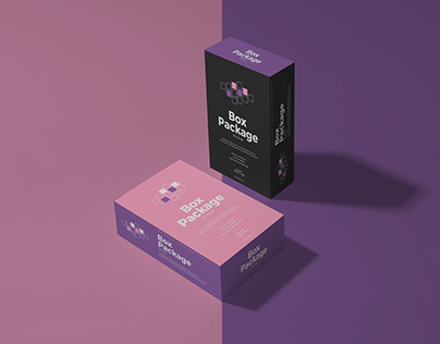 Free Box Package Mockup