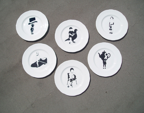 PLAYGROUND PLATES Emily Forgot Graphic Artist #ceramics