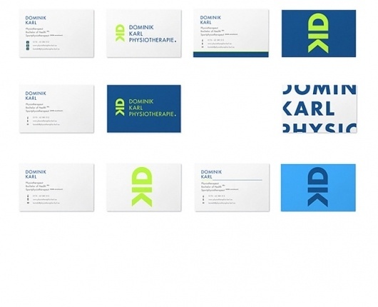 __DK Physiotherapie - JPB STUDIO - Art & Creative Direction #karl #visitenkarte #design #dominik #corporate