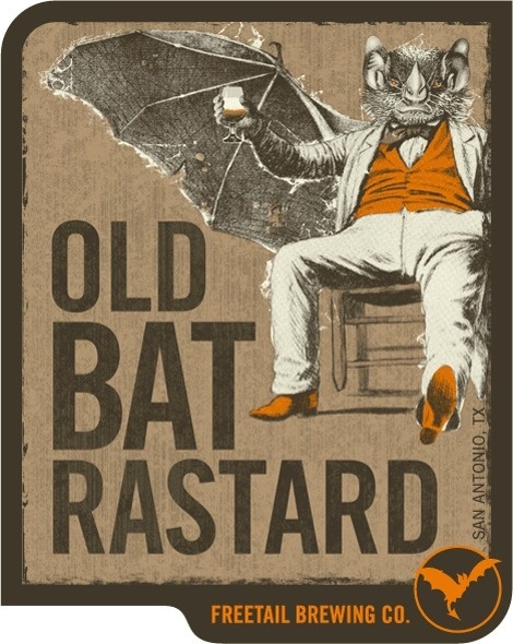 Freetail Old Bat Rastard #packaging #beer #label #bottle