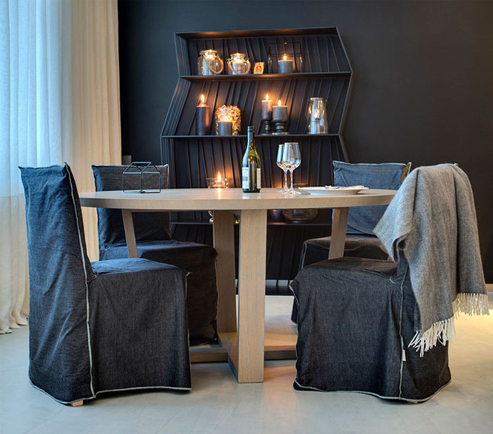 Loft Apartment KaiF by FORM Architects Bureau dining area #interior #design #room #dining