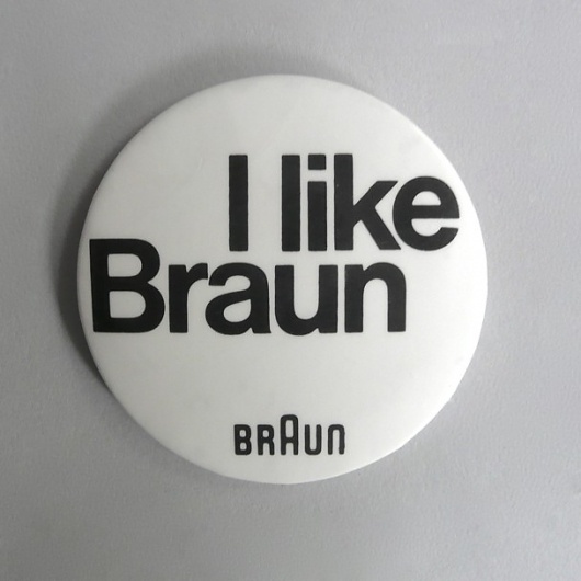 Braun electrical - Merchandising - I like Braun badge #braun #badge