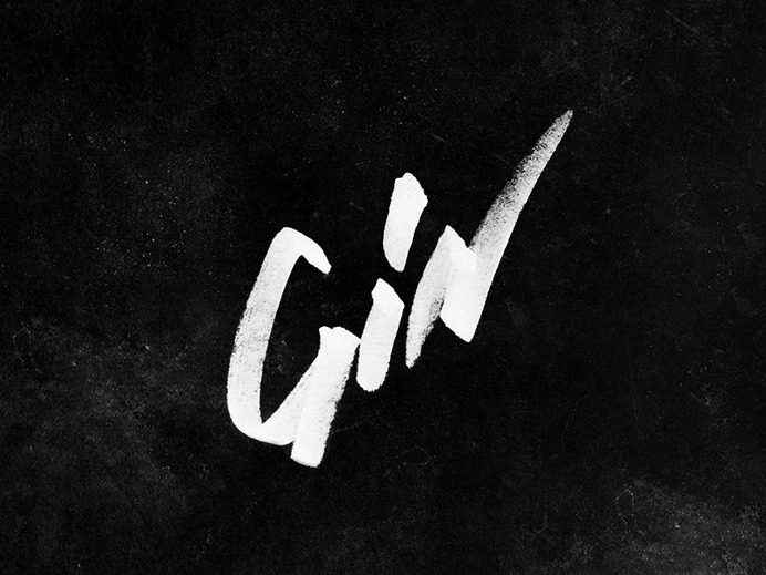 Gin - hand drawn type lockup long road distillers michigan craft distilling alcohol graffiti hand-drawn typography craft spirits gin ___ Josh Kulchar