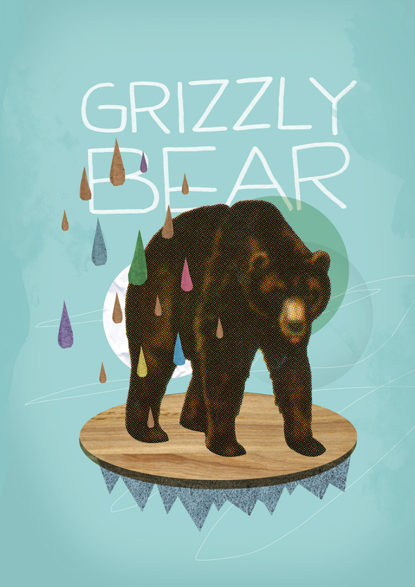 Grizzly Bear #illustrationcollage