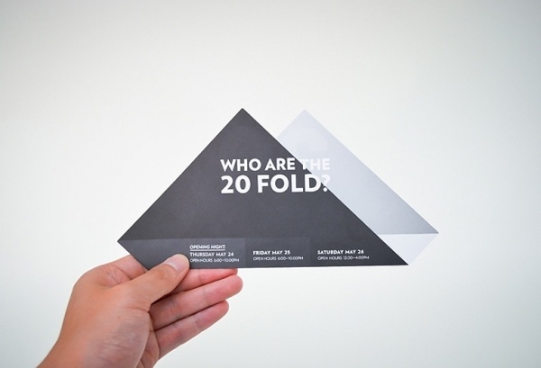 FPO: 20 FOLD Flyer/Postcard #print #invitation #typography