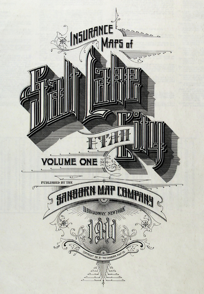 BibliOdyssey: Sanborn Fire Insurance Map Typography #layout