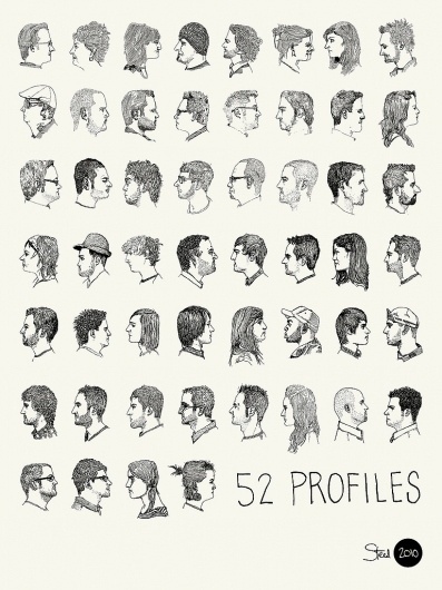 All sizes | 52 Profiles Poster | Flickr - Photo Sharing! #illustration