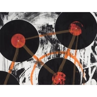 Artspace: Inspace Trade Program #white #print #orange #multi #contemporary #black #music #media #records