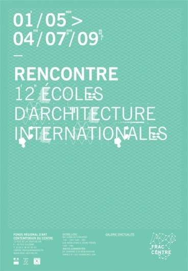 FRAC Centre / identité : Julie Rousset #design #geometric #poster