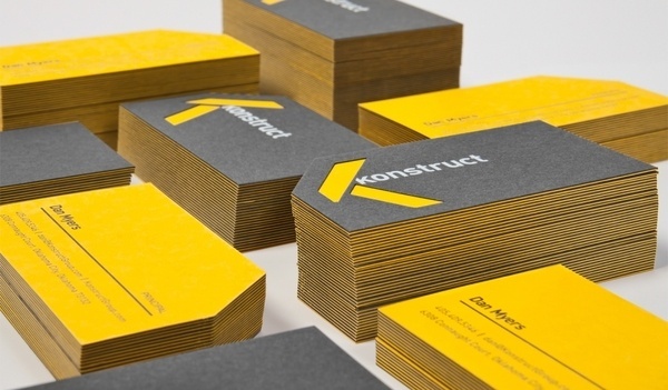 Konstruct by Ghost #stamp #business #card #paper #foil #duplex