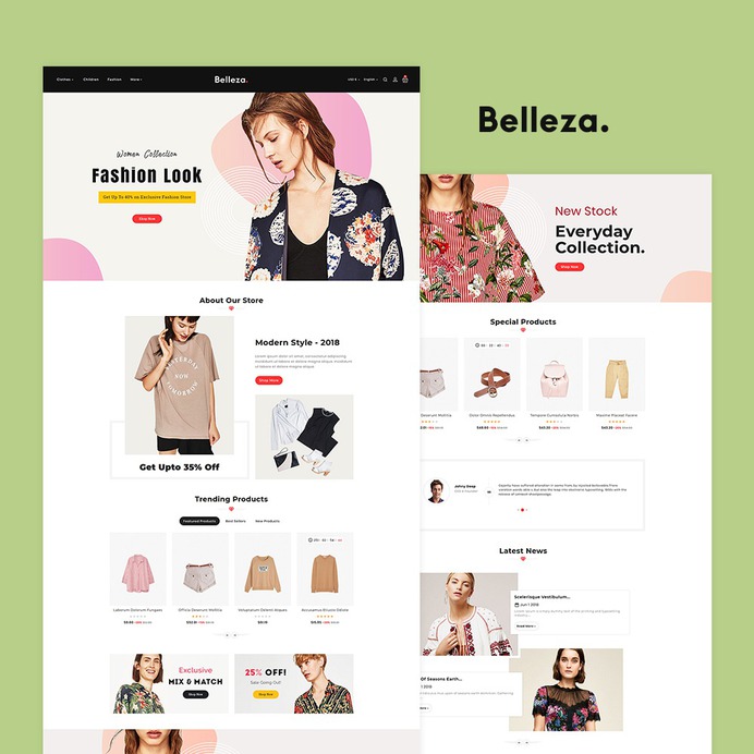 #Belleza - #Fashion #Apparels Store - #Prestashop #Responsive #Theme | #TemplateTrip #eCommerce #Website #Template