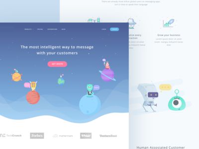 Customer Service Startup Landing Page