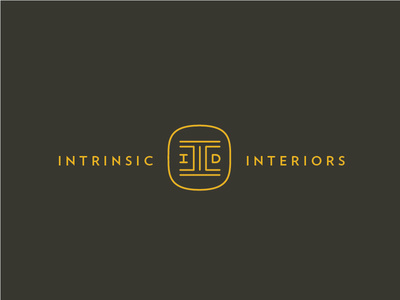 Just another logo variation for Intrinsic Interiors. A interior Design consultancy #lettering #logo #mark #branding #design #monogram #inter