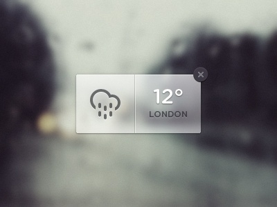 Dribbble - For sometimes.. by Alexander Scott #weather #12 #london #typography #rain #widget