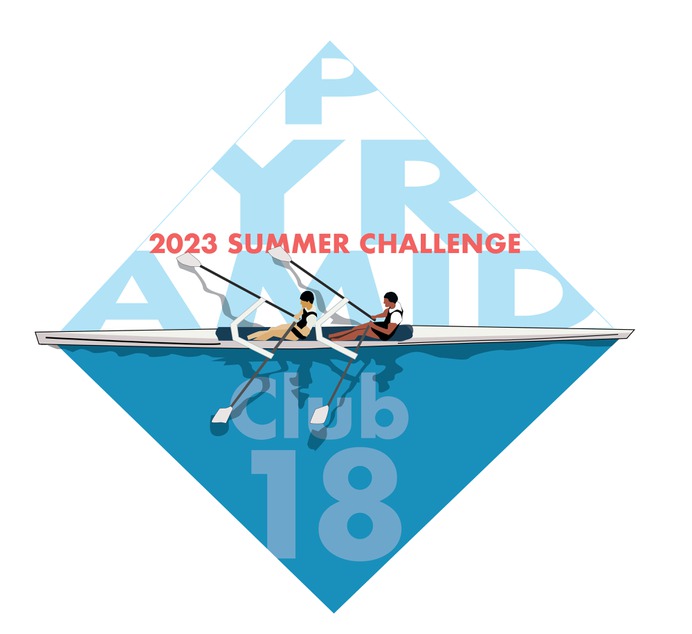 Club 18 Hydrow Challenge Sticker Design