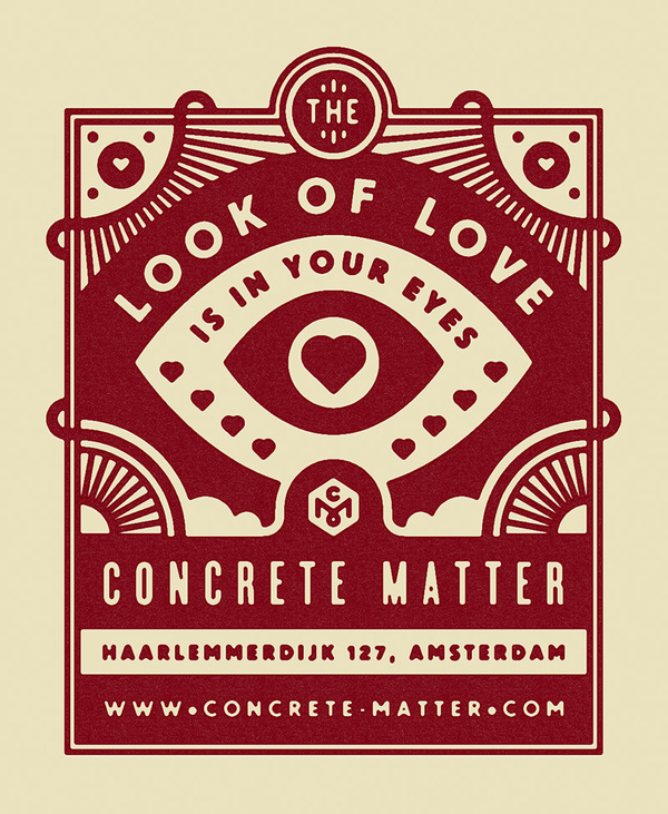 Concrete Matter Valentine's Day Flyer - Tim Boelaars #boelaars #tim #concrete #matter