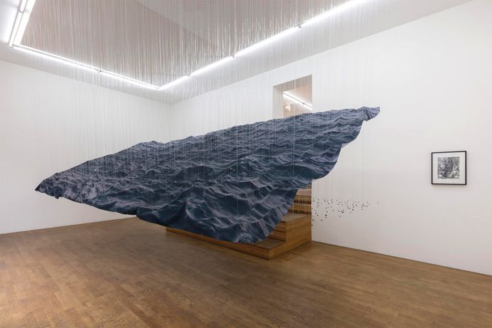 Suspended Ocean Wave Installations by Miguel Rothschild | Colossal