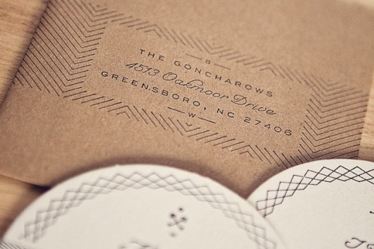 Goncharow Wedding - ROSS CLODFELTER #save #design #letterpress #the #invitations #dates #wedding #coaster