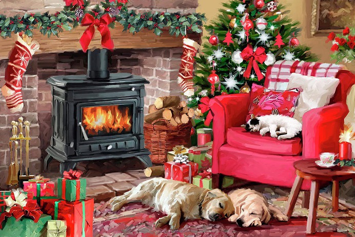 christmas paint by number & step by step easy christmas paintings #painting