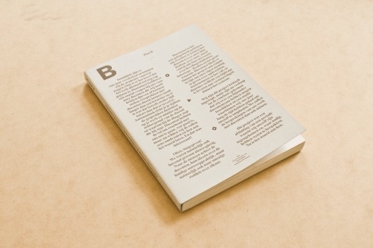 «Plan B» (2009) by Kees Bakker and Barbara Hennequin #kees #from #designers #netherlands #bakker #design #hennequin #book #typogra #the #barbara #typography