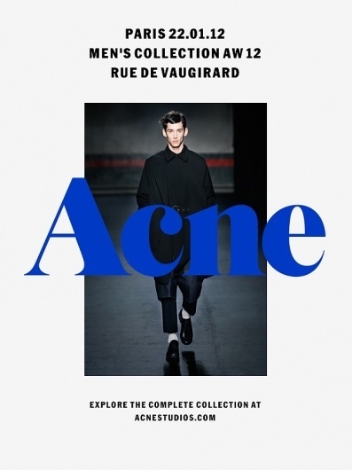 Exclusive Preview | Men's Collection AW12 | Paris 22.01.2012 #fashion #type #overlapping #blue