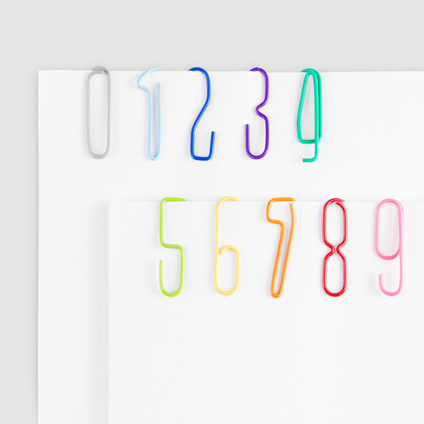 Fancy Numberclips #numbers #paper #clips