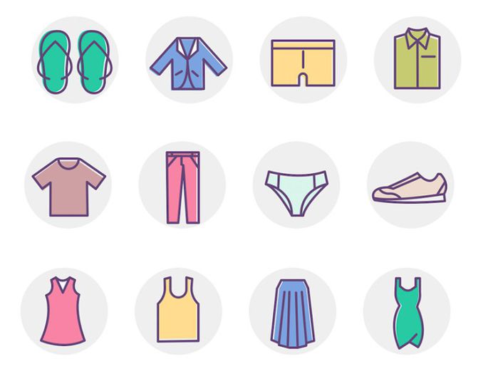 Free Clothing Icon Set