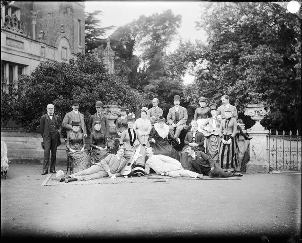 House party, Hardwick House, Hawstead, Suffolk, 1887. #vintage #photography
