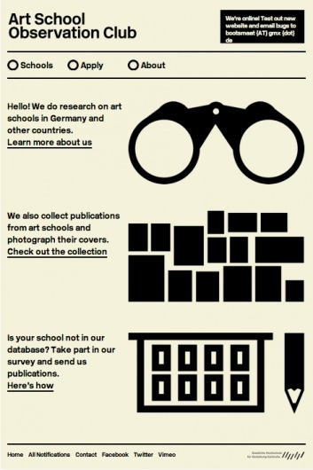 manystuff.org — Graphic Design daily selection #school #graphic #germany #poster #art #observation #club