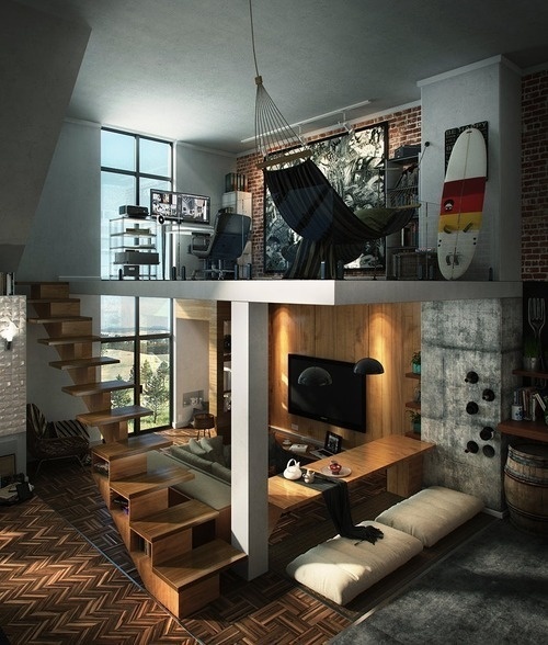 Loft Hammock Workspace #workspace