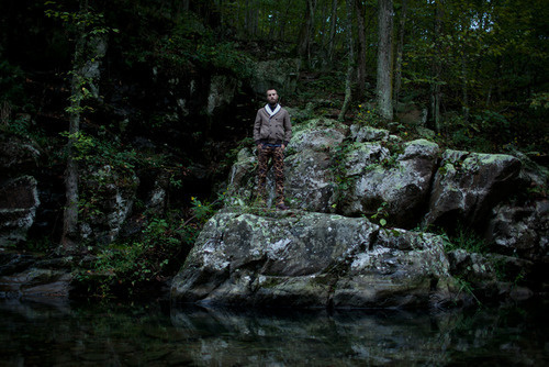 Photo: Ashley Florence #fashion #man #forest #rock