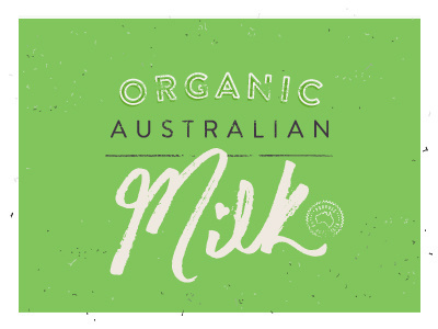 Organic Australian Milk #design #packaging #milk #organic #cj rhodes