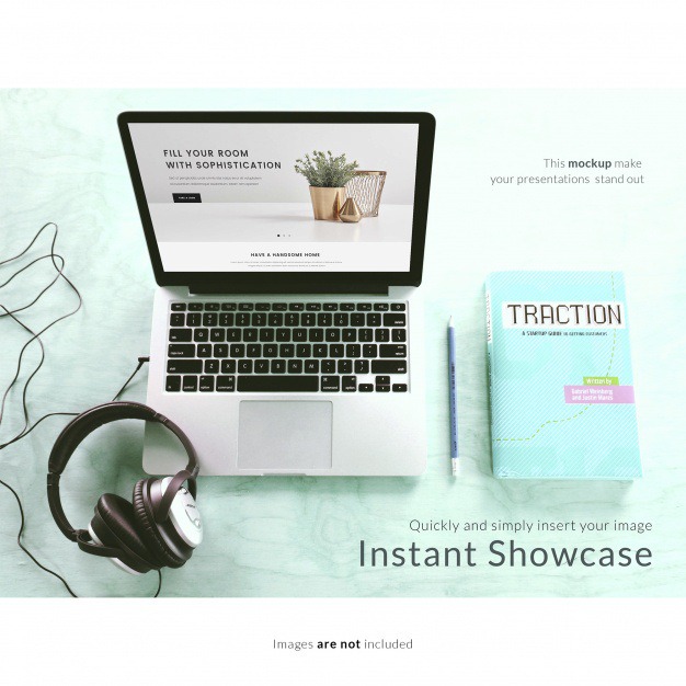 Laptop with headphones and notebook mock up Free Psd. See more inspiration related to Mockup, Technology, Template, Laptop, Web, 3d, Website, Notebook, Mock up, Headphones, Psd, Templates, Keyboard, Website template, Screen, Mockups, Up, Web template, Realistic, Real, Web templates, Technological, Mock ups, Mock, 3d mockup, Psd mockup and Ups on Freepik.