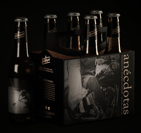 San Miguel Anécdotas #packaging #beer #label #bottle